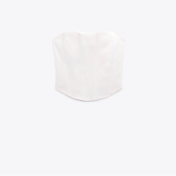 Zara embroidered corset top - Picture 7 of 11